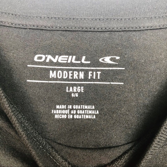 O'NEILL MEN'S BLACK LOGO SHIRT LARGE - Picture 4 of 6
